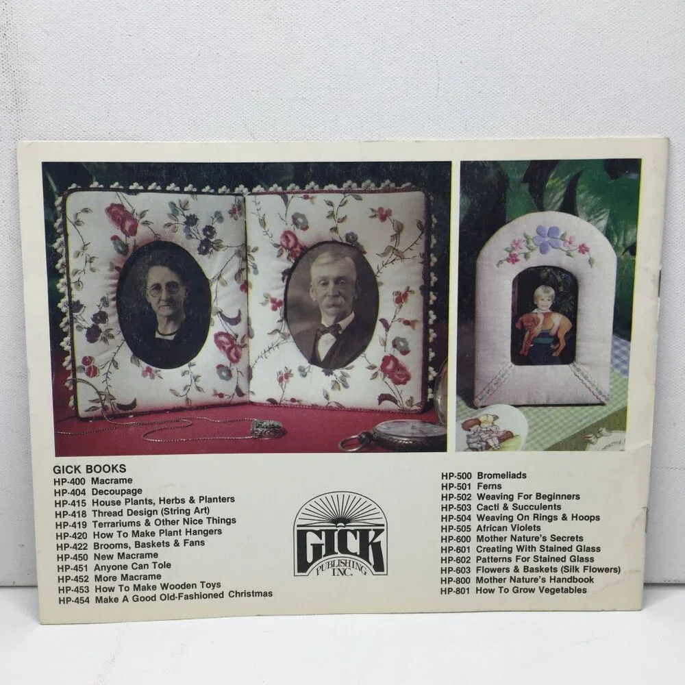 Fabric Frames Craft Book 1980 Designer Series Book GP-455 Quilt Sewing Pattern